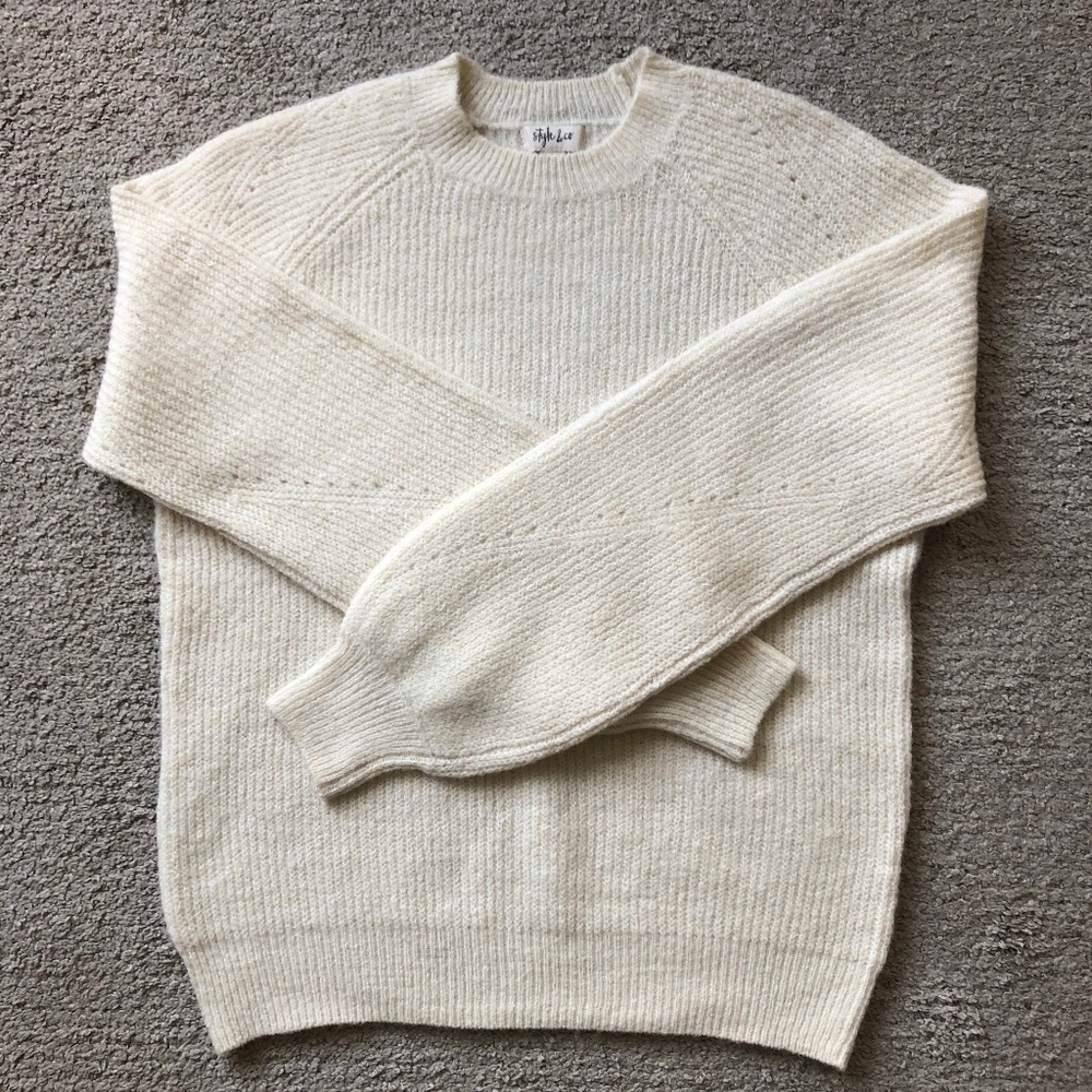 Style & C0 Crewneck Sweater.